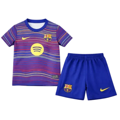 25/26 Kids Barcelona Pre-Match Kit