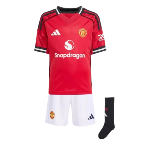 25/26 Kids Man U Home Kit