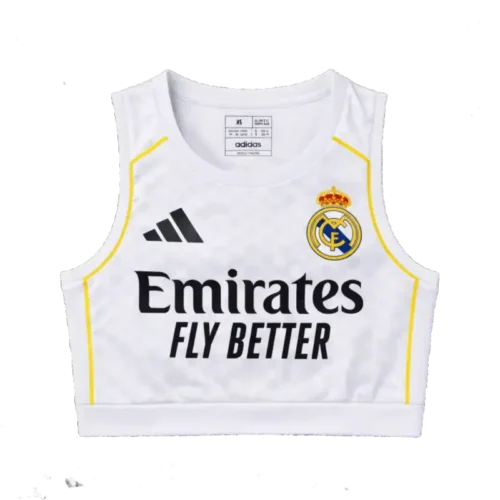 25/26 Real Madrid Crop Top Home Jersey