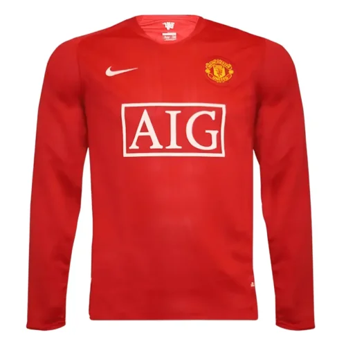 07/08 Man U Long Sleeve Home Retro Jersey