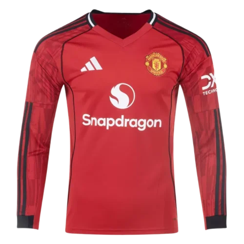 25/26 Manchester United Home Long Sleeve Jersey
