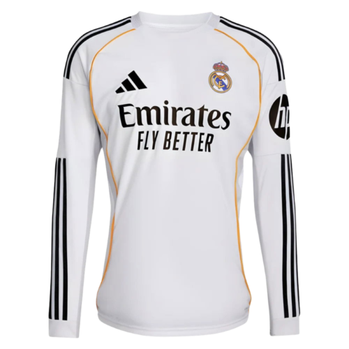 25/26 Real Madrid Home Long Sleeve Jersey