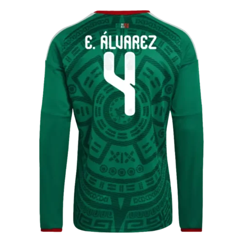 Edson Alvarez 2026 Mexico Long Sleeve Home Jersey