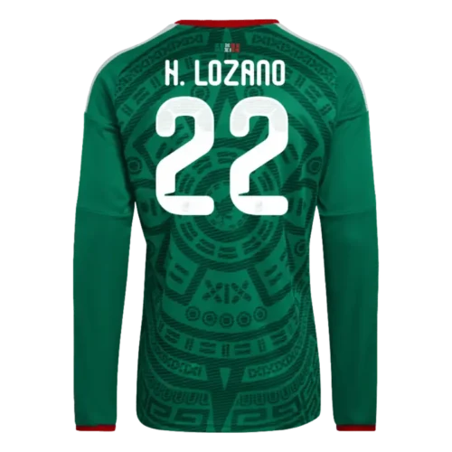 Hirving Lozano 2026 Mexico Long Sleeve Home Jersey