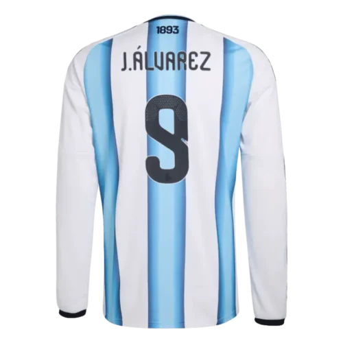 Julian Alvarez 2026 Argentina Long Sleeve Home Jersey