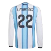 Lautaro Martinez 2026 Argentina Long Sleeve Home Jersey