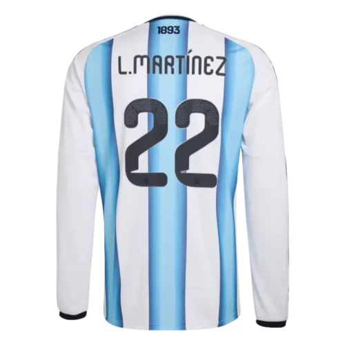 Lautaro Martinez 2026 Argentina Long Sleeve Home Jersey